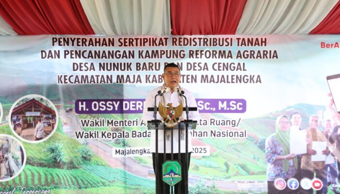 Sinergi Pusat-Daerah Kunci Reforma Agraria, Wamen ATR/BPN Soroti Keberhasilan Majalengka