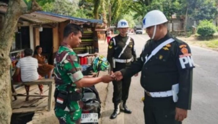 Subdenpom XIV/3-1 Kolaka Gelar Razia Kendaraan Bermotor, Cegah Penyalahgunaan Atribut TNI