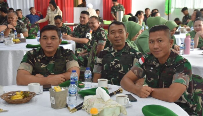 Dandim Minahasa Hadiri Sertijab Pejabat Teras Korem Santiago