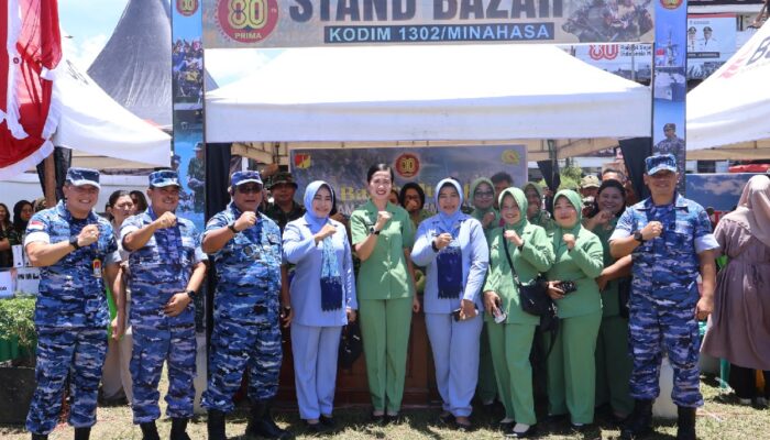 Hari Kedua Bazar Murah, Kodim Minahasa Tetap Diserbu Warga