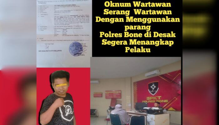 Heboh di Bone! Wartawan Dilaporkan ke Polisi atas Dugaan Pengancaman Pakai Parang