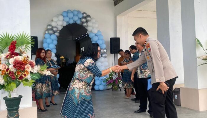 Kapolsek Kakas Hadiri Ibadah Syukur HUT GMIM Eden Talikuran, Bukti Sinergitas Gereja dan Pemerintah Jaga Kerukunan