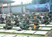 Doa Bersama Prajurit TNI Tiga Matra Sambut HUT ke-80 TNI