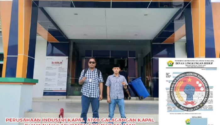 AP2H Sultra Desak DLH Konawe Selatan Bertindak, Industri Kapal PT TMN Diduga Beroperasi Tanpa Izin AMDAL