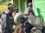 Satgas 712 Wiratama Karya Bakti di Gereja Kampung Bulapa Intan Jaya