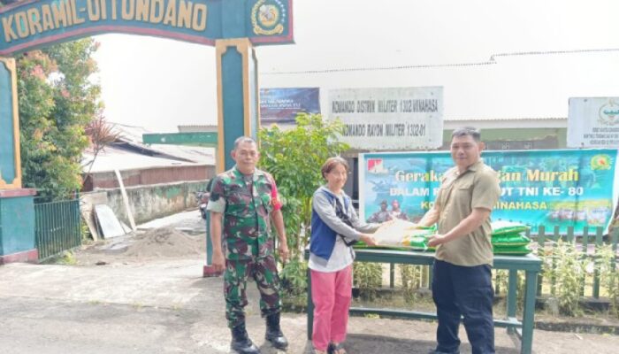 Pangan Murah di Markas Kapten Donny Lumenta, Warga Berterimakasih