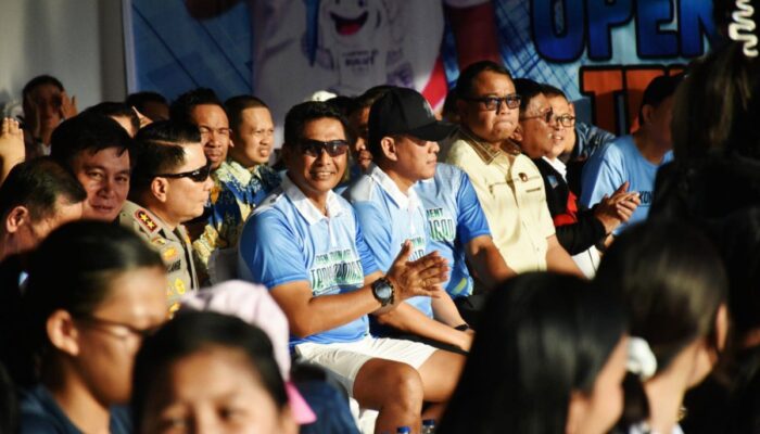 Kasdam Turut Meriahkan Open Tournament Tenis Lapangan Piala Gubernur Sulut