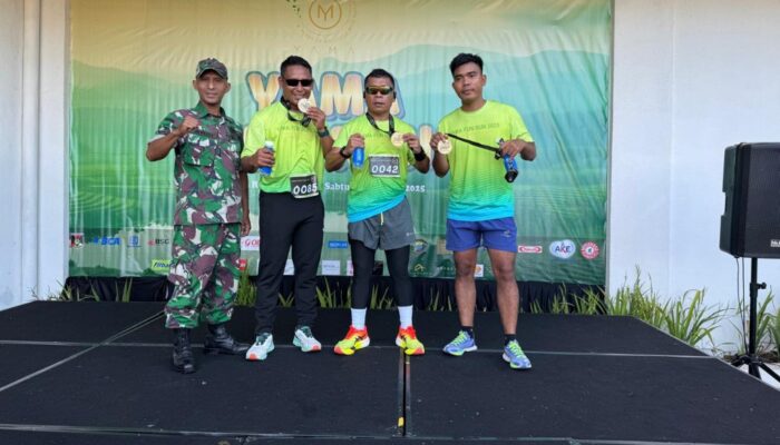 Wakili Kodim Minahasa, Kapten Sutrisno Hadiri Yama Fun Run 2025 di Tondano
