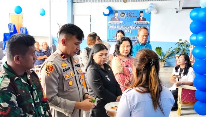 Kapolsek Kakas Hadiri Launching Dapur MBG Wasian, Wujud Dukungan Konkret Polri terhadap Program Gizi Gratis Presiden Prabowo