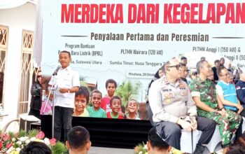 Dandim Minahasa Saksikan Menteri ESDM Resmikan Program “Merdeka dari Kegelapan”