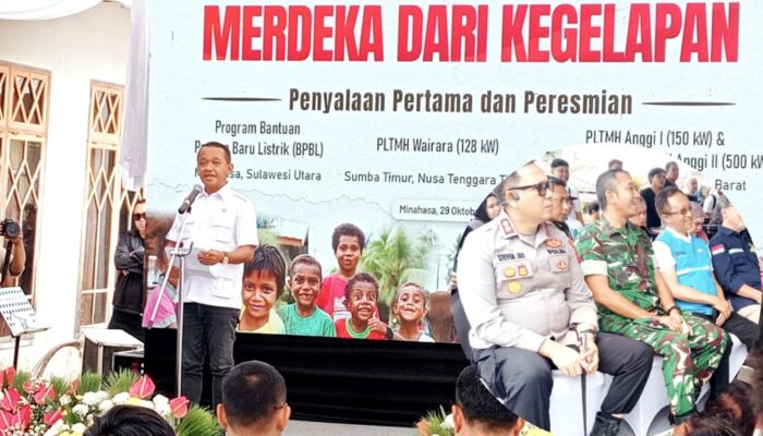 Dandim Minahasa Saksikan Menteri ESDM Resmikan Program “Merdeka dari Kegelapan”