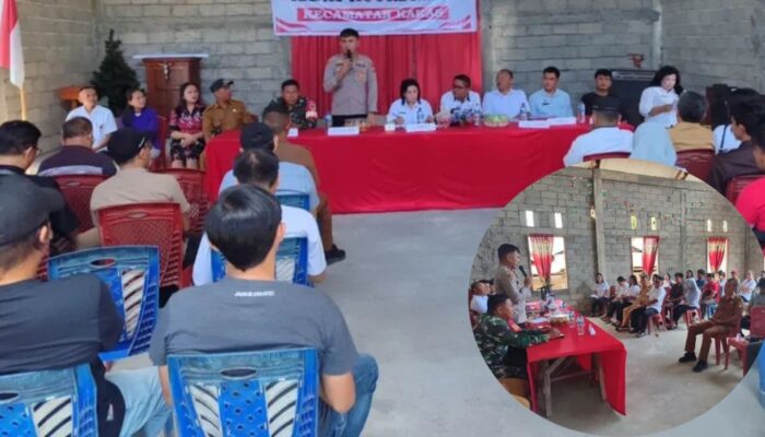 Polsek Kakas Dengarkan Keluhan Warga Tumpaan dalam Program Jumat Curhat