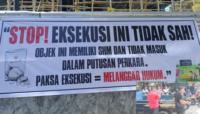 Ratusan Massa Kawal X Corner 52, Desak PN Manado Batalkan Eksekusi yang Dinilai Cacat Prosedur