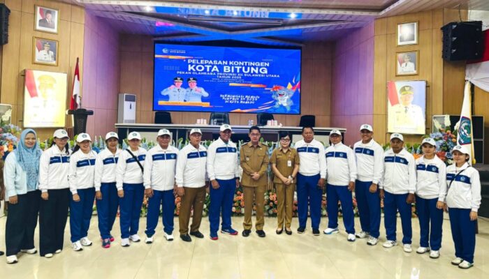Diarsiteki Letkol Jenris, Tim Tenis Kota Bitung Siap Ukir Prestasi di Porprov Sulut