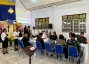 Satgas Pamputer Kawaluso Ikut Perjamuan Asah yang Kudus di GMIST Pniel