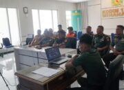 Kodim Minahasa Ikuti Vicon Bersama Presiden Prabowo