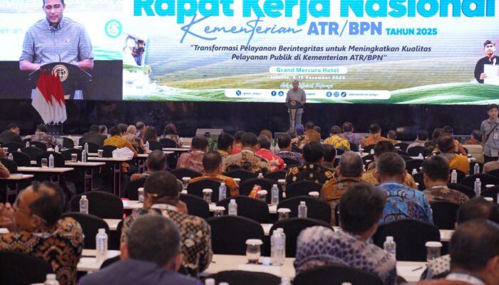 Transformasi Layanan Berintegritas Jadi Tema Rakernas Kementerian ATR/BPN 2025, Wamen Hukum: Salah Satu Kunci Ciptakan Pemerintahan yang Bersih