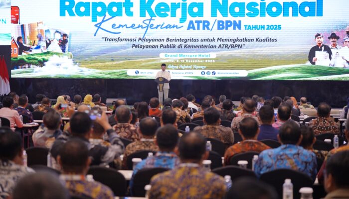 Rakernas ATR/BPN 2025 Resmi Dibuka, Nusron Wahid Soroti Tiga Agenda Besar yang Harus Diselesaikan