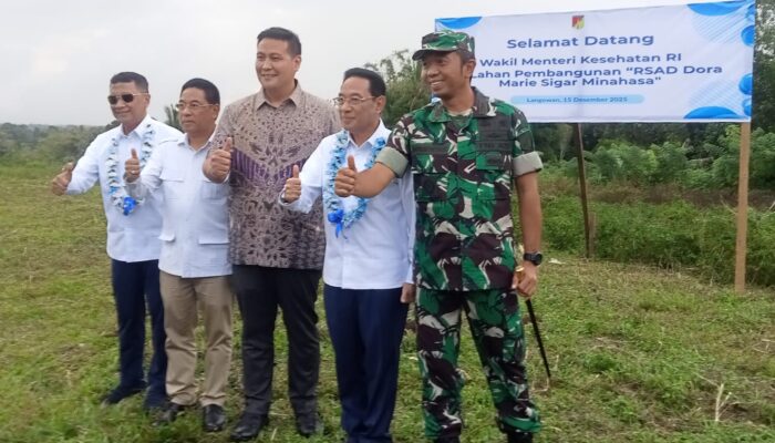 Dandim Minahasa Dampingi Kunker Wakil Menteri Kesehatan di Tondano dan Langowan