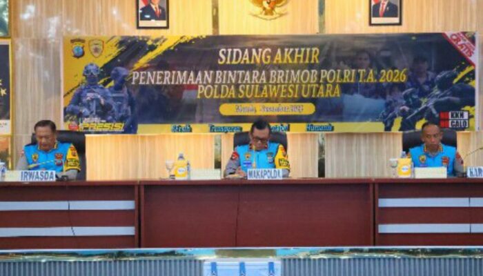 47 Calon Bintara Brimob Lulus Seleksi Akhir di Polda Sulut
