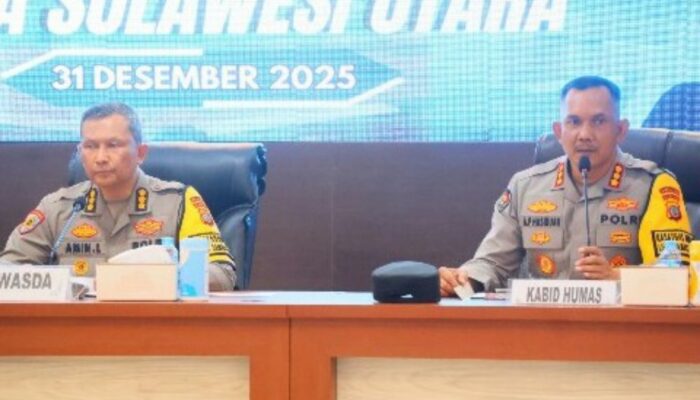 Kinerja Polda Sulut 2025: Kasus Kriminal Naik, Pelanggaran Anggota Bertambah, Narkoba dan Laka Lantas Turun
