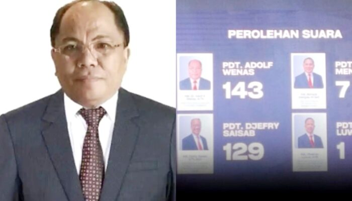 Unggul 143 Suara, Pdt Adolf Wenas Terpilih sebagai Ketua BPMS GMIM 2022-2027