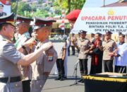 Kapolda Sulut Lantik 78 Bintara Polri, Tekankan Polisi sebagai Penjaga Kemanusiaan