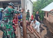 Jajaran Kodam Merdeka Lakukan Evakuasi dan Penanganan Korban Bencana di Sitaro