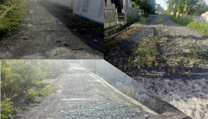 Jalan PPIP Ampreng Langowan Barat Rusak Bertahun-tahun, Warga Pertanyakan Akuntabilitas Desa, Kades Masri Aruperes Diam