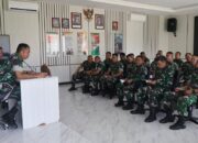Dandim Minahasa Pimpin Jamdan dan Latihan Yel-yel, Tekankan Disiplin serta Etika Prajurit