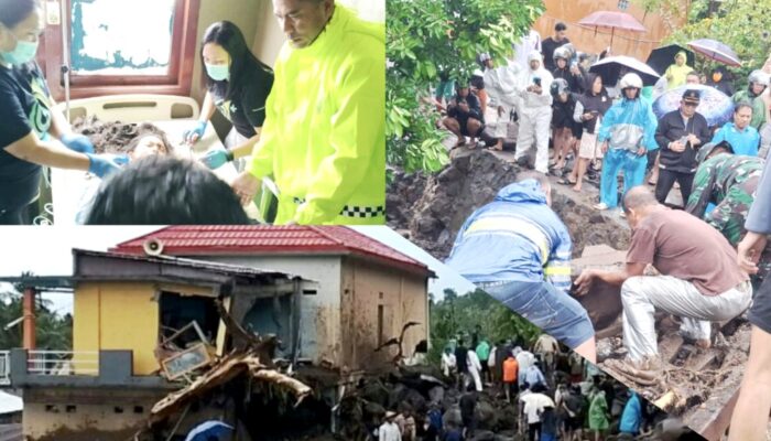 Banjir Bandang Terjang Dua Kecamatan di Sitaro, Delapan Tewas dan Sejumlah Warga Hilang