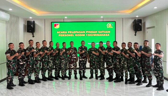 Prajurit Pindah Satuan, Dandim Minahasa Minta Jalankan Amanah Penuh Tanggung Jawab