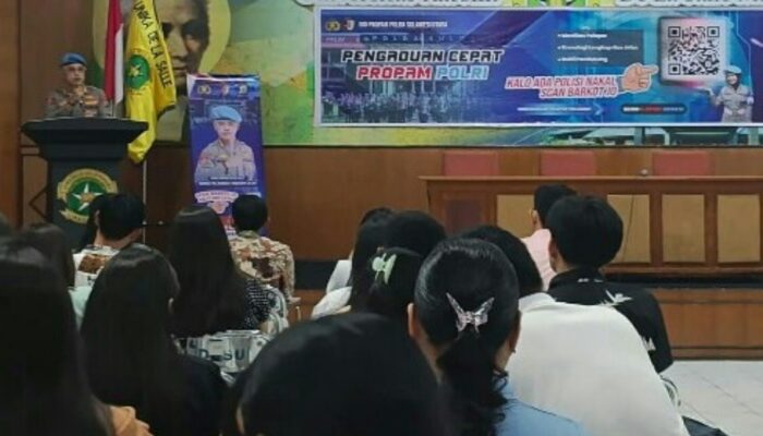 Bid Propam Polda Sulawesi Utara Kenalkan Layanan Aduan QR Code di Universitas Katolik De La Salle Manado