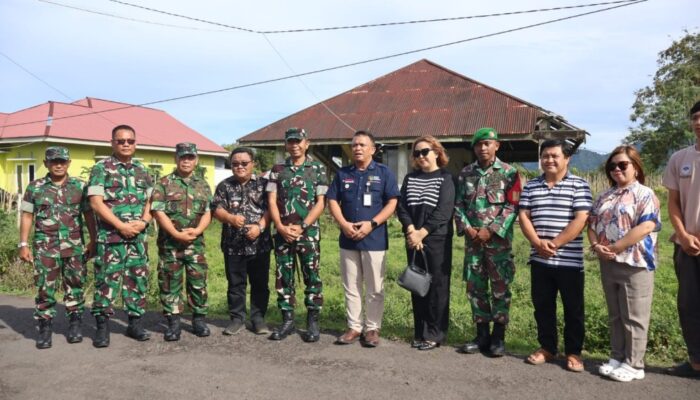 Dandim Minahasa Dampingi Wakil Dirut PT Agrinas Tinjau Lokasi Pembangunan KDKMP