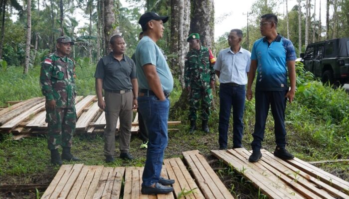 Pangdam Merdeka Tinjau Progres Pembangunan Yonif TP di Talaud