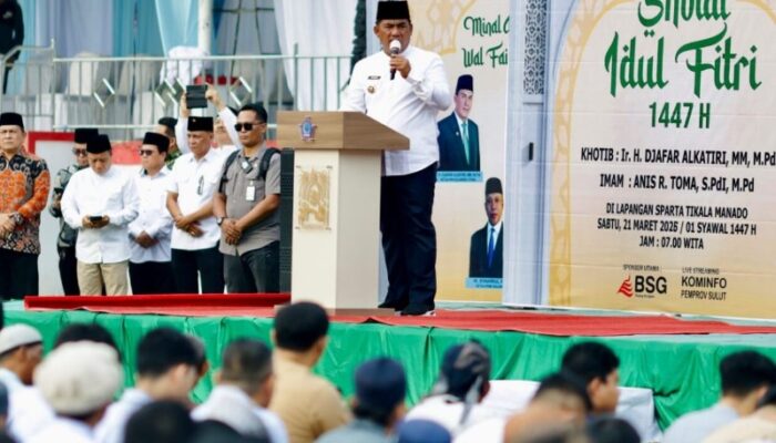 Idul Fitri Jadi Momentum Persatuan, Gubernur Yulius Serukan Jaga Harmoni Sulut