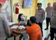 Wakapolda Sulut Tinjau Pemeriksaan Kesehatan Tahanan di Rutan Mapolda