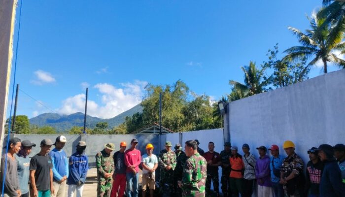 Danramil Donny Lumenta Pimpin Doa Bersama Kelancaran Pembangunan KDKMP di Tomohon