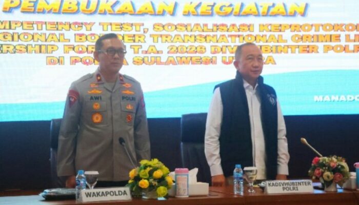 Polda Sulut Gelar Forum Internasional BTN-CLO dan Tes Bahasa Inggris untuk Hadapi Kejahatan Transnasional