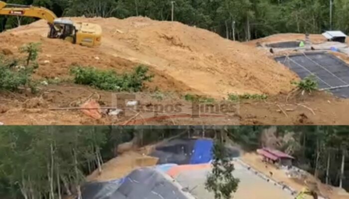 Pengawasan Aparat ‘Jebol’, Alat Berat Ko Herry Diduga Bebas Keruk Material Emas di PETI Tiisan Belang