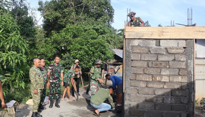 Dandim Minahasa Dampingi Pangdam Merdeka Tinjau Langsung TMMD di Mitra