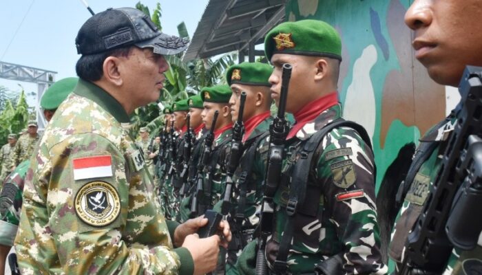 Menhan Tinjau Pembangunan Yonif Bara Sakti, Targetkan 514 Batalyon se-Nusantara