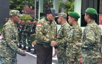 Di Markas Letkol Ade, Menhan Tekankan Pembinaan Prajurit Berkualitas dan Berprestasi