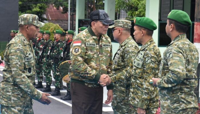 Di Markas Letkol Ade, Menhan Tekankan Pembinaan Prajurit Berkualitas dan Berprestasi