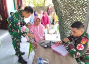TNI Hadir di Tengah Masyarakat, Yon Armed Bogani Helat Pengobatan Gratis di Tombolango