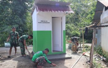 Satgas TMMD Minahasa Rampungkan Pembangunan MCK di Tababo