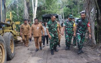 Tim Mabesad Pastikan Pembangunan Jembatan Garuda dan TMMD Minahasa Sesuai Target