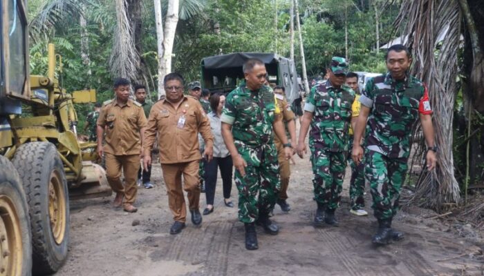 Tim Mabesad Pastikan Pembangunan Jembatan Garuda dan TMMD Minahasa Sesuai Target