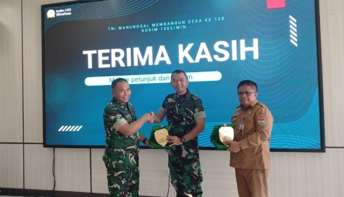Dansatgas Letkol Bona Sambut Kunjungan Tim Wasev TMMD ke-128