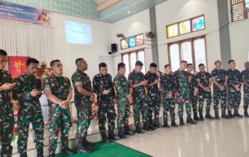 Satgas TMMD Minahasa Peringati Kenaikan Yesus Kristus di GMIM Exodus Watuliney